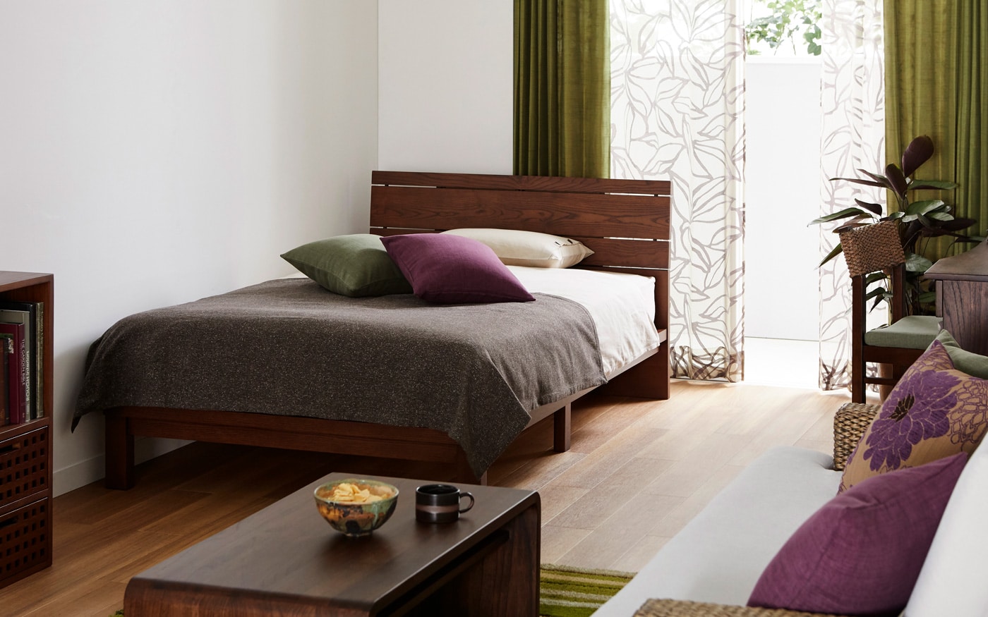 No 154 一人暮らし ワンルーム 10畳 癒しのアジアンインテリア 家具で自宅リゾートを楽しむ A Flat その暮らしに アジアの風を 目黒通り 新宿 大阪梅田 グランフロント北館